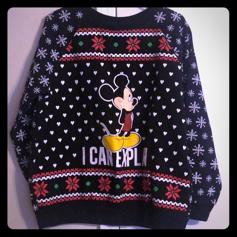 Mickey Mouse Sweatshirt 🎄 “I can explain”
